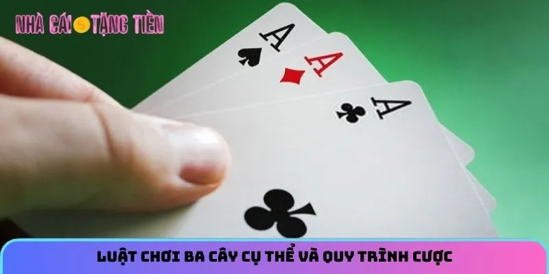 Luật chơi Ba cây cụ thể và quy trình cược